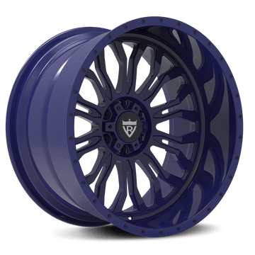CUSTOM 1 PIECE FORGED BLUE DEEP LIP WHEELS SERIES: RV-MC031 - RVRN WHEELS